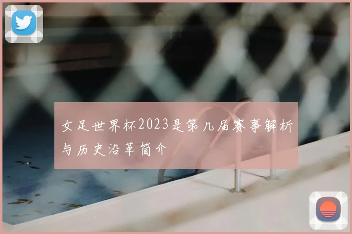 女足世界杯2023是第几届赛事解析与历史沿革简介